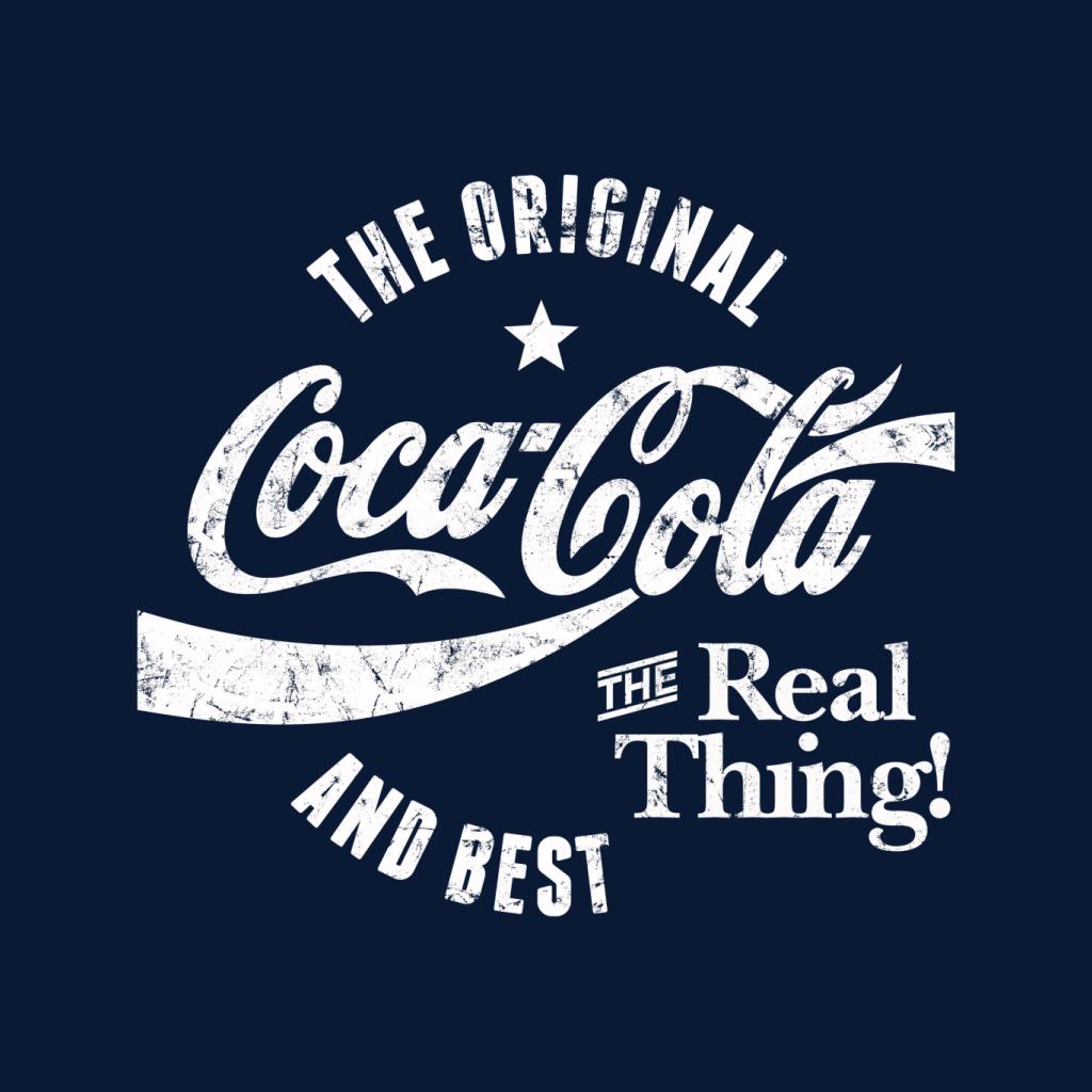 Coca Cola The Original And The Best White Logo Men's T-Shirt-ALL + EVERY