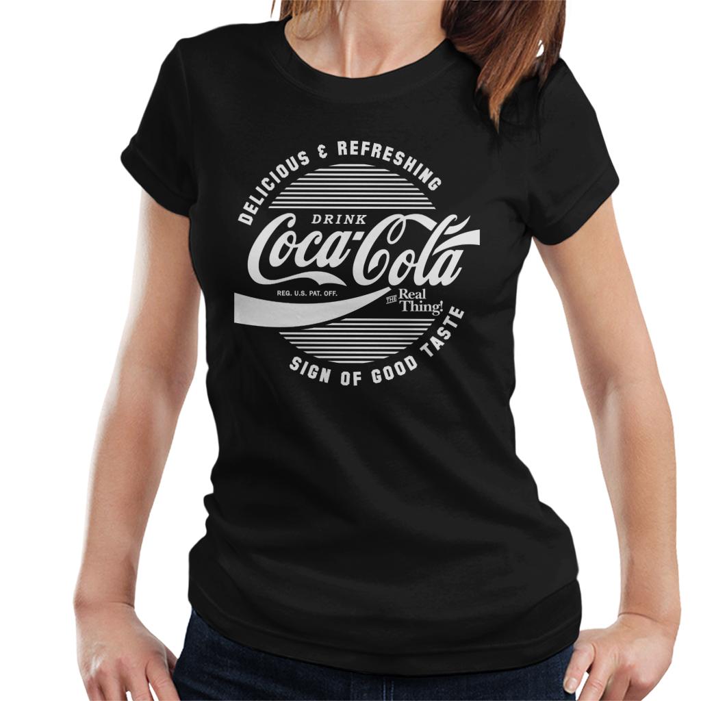 Official-Coca-Cola-Circle-Logo-White-Text-Womens-T-Shirt