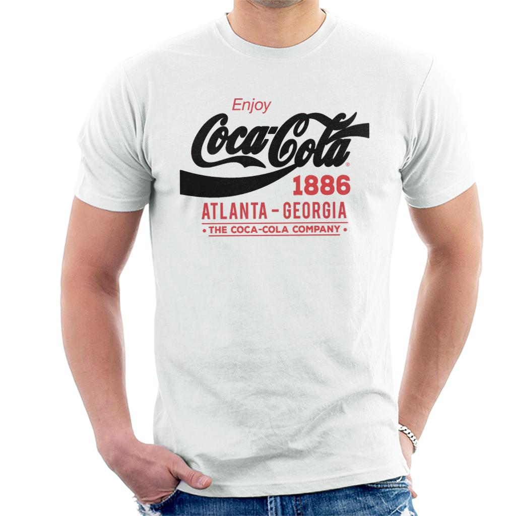 Coca-Cola-Black-Classic-Logo-Mens-T-Shirt