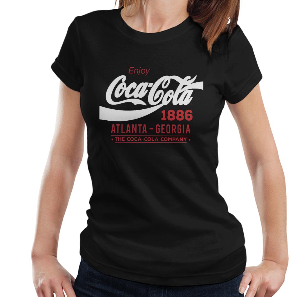 Coca-Cola-White-Classic-Logo-Womens-T-Shirt