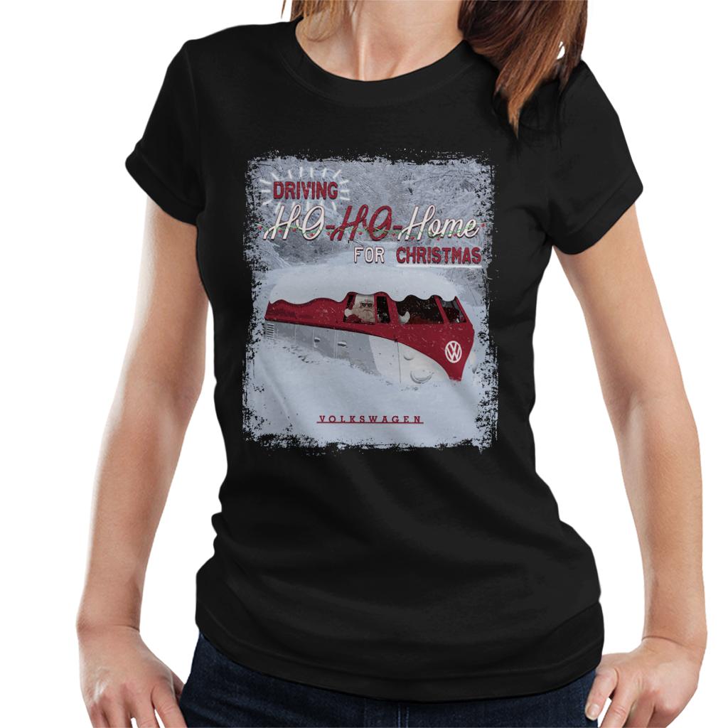 Official Volkswagen Driving Ho Ho Home For Christmas Women's T-Shirt-ALL + EVERY