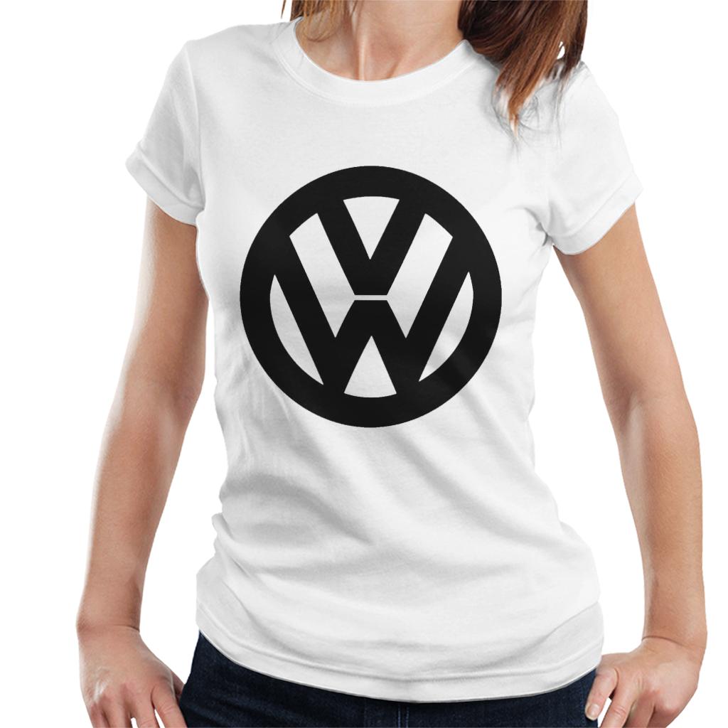 Official-Volkswagen-Classic-Black-VW-Logo-Womens-T-Shirt
