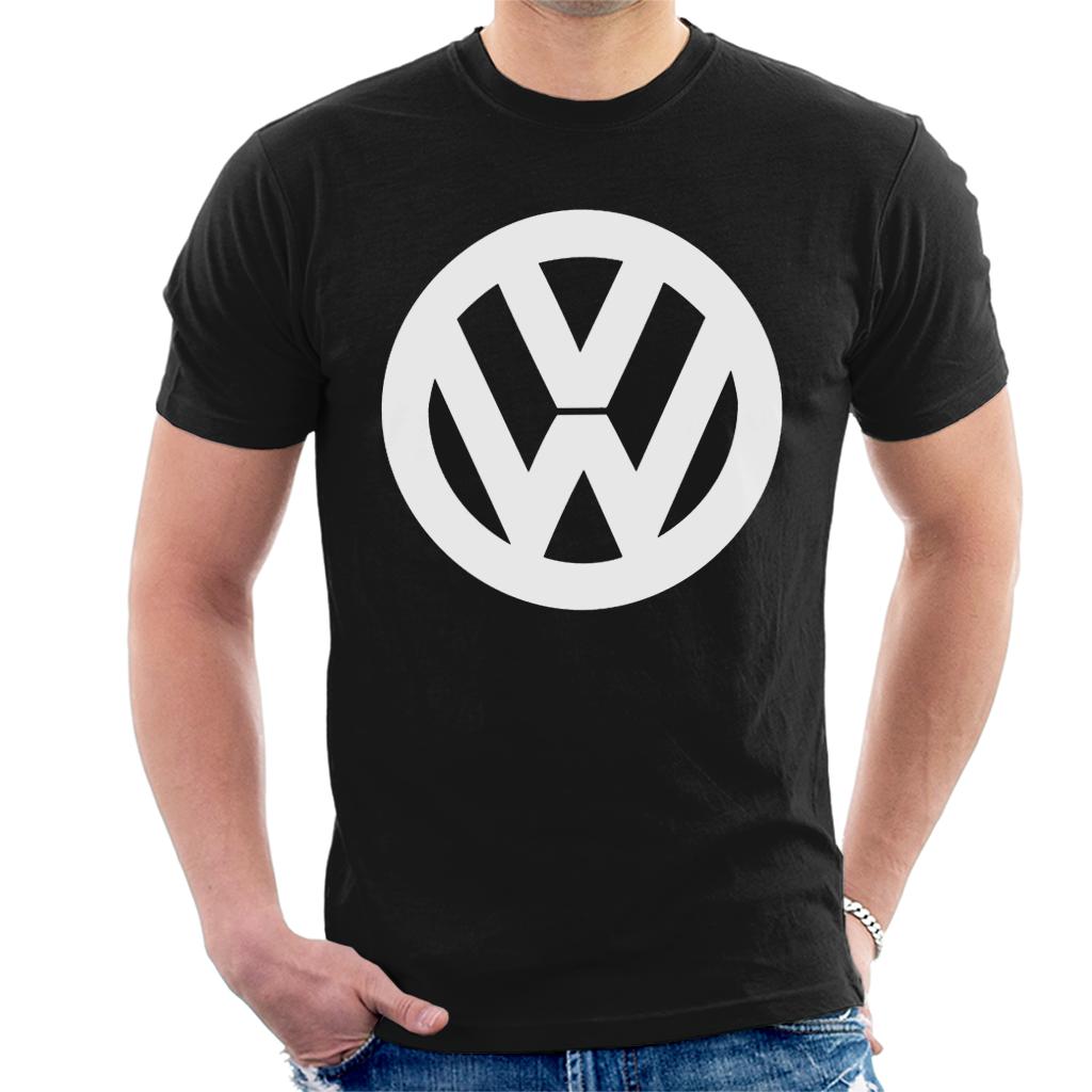 Official-Volkswagen-Classic-White-VW-Logo-Mens-T-Shirt