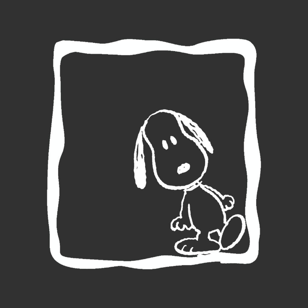 Peanuts Snoopy White Lean Women's T-Shirt-ALL + EVERY