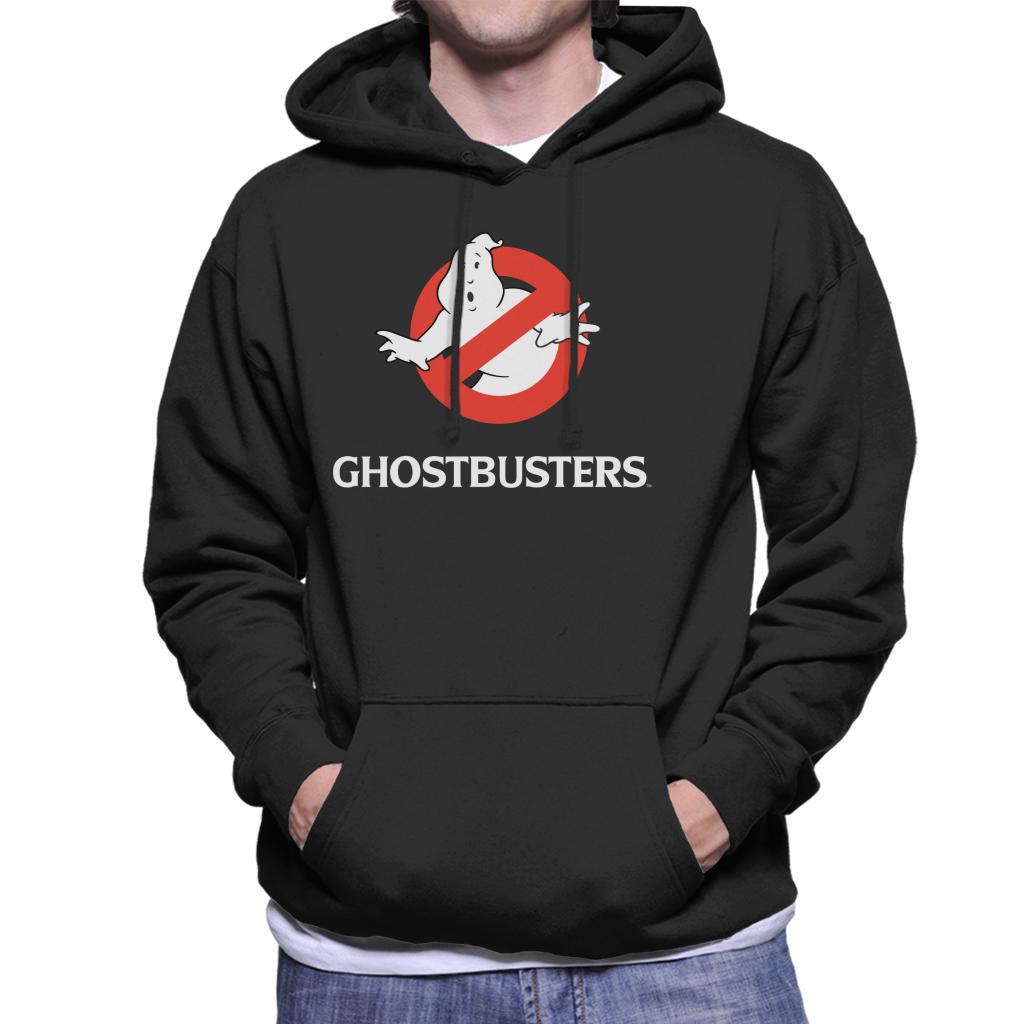 Ghostbusters Classic Movie Logo Men's Hooded Sweatshirt-ALL + EVERY