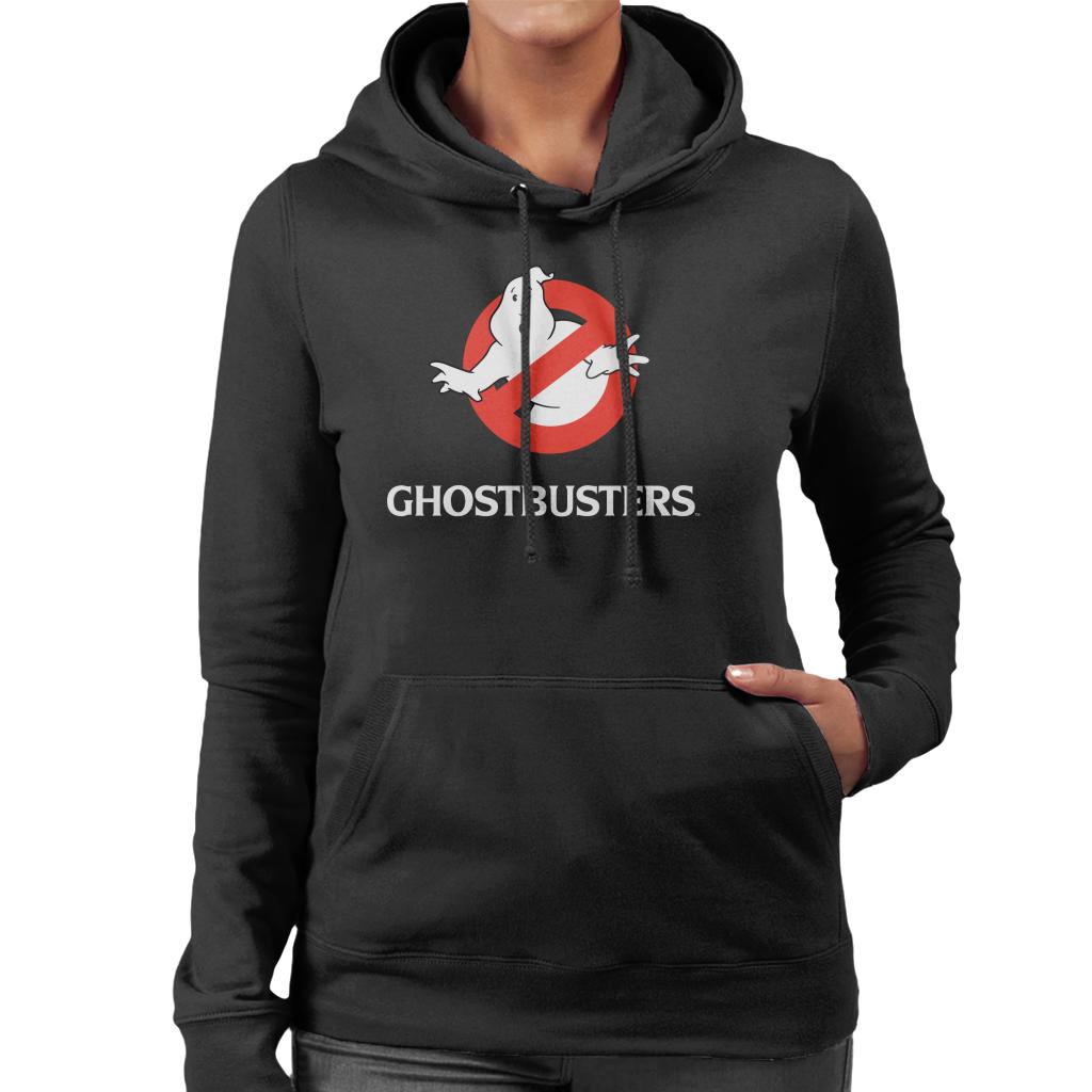 Ghostbusters Classic Movie Logo Women's Hooded Sweatshirt-ALL + EVERY