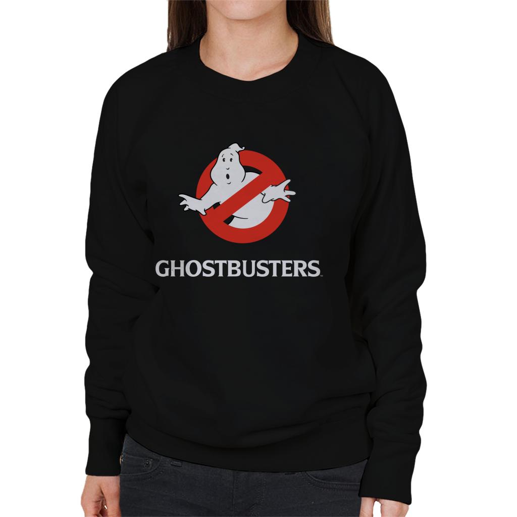 Ghostbusters Classic Movie Logo Women's Sweatshirt-ALL + EVERY