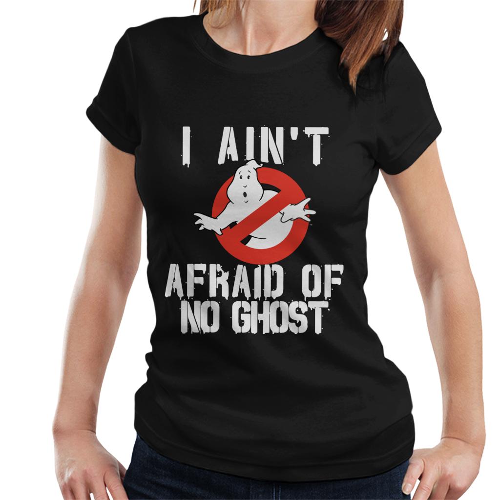 Ghostbusters Halloween I Aint Afraid Of No Ghost Women's T-Shirt-ALL + EVERY