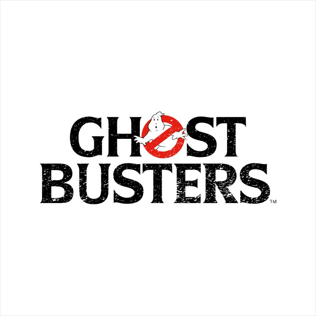 Ghostbusters Faded Black Text Logo Women's Sweatshirt-ALL + EVERY