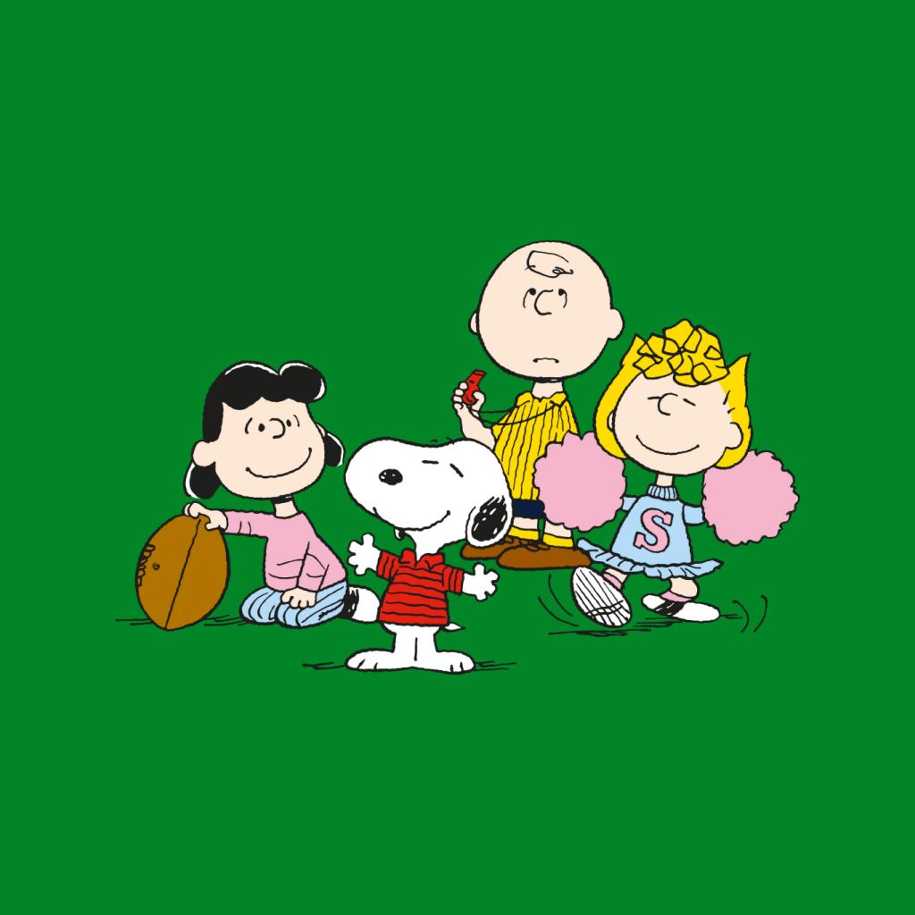 Peanuts NFL Cheer Men's T-Shirt-ALL + EVERY