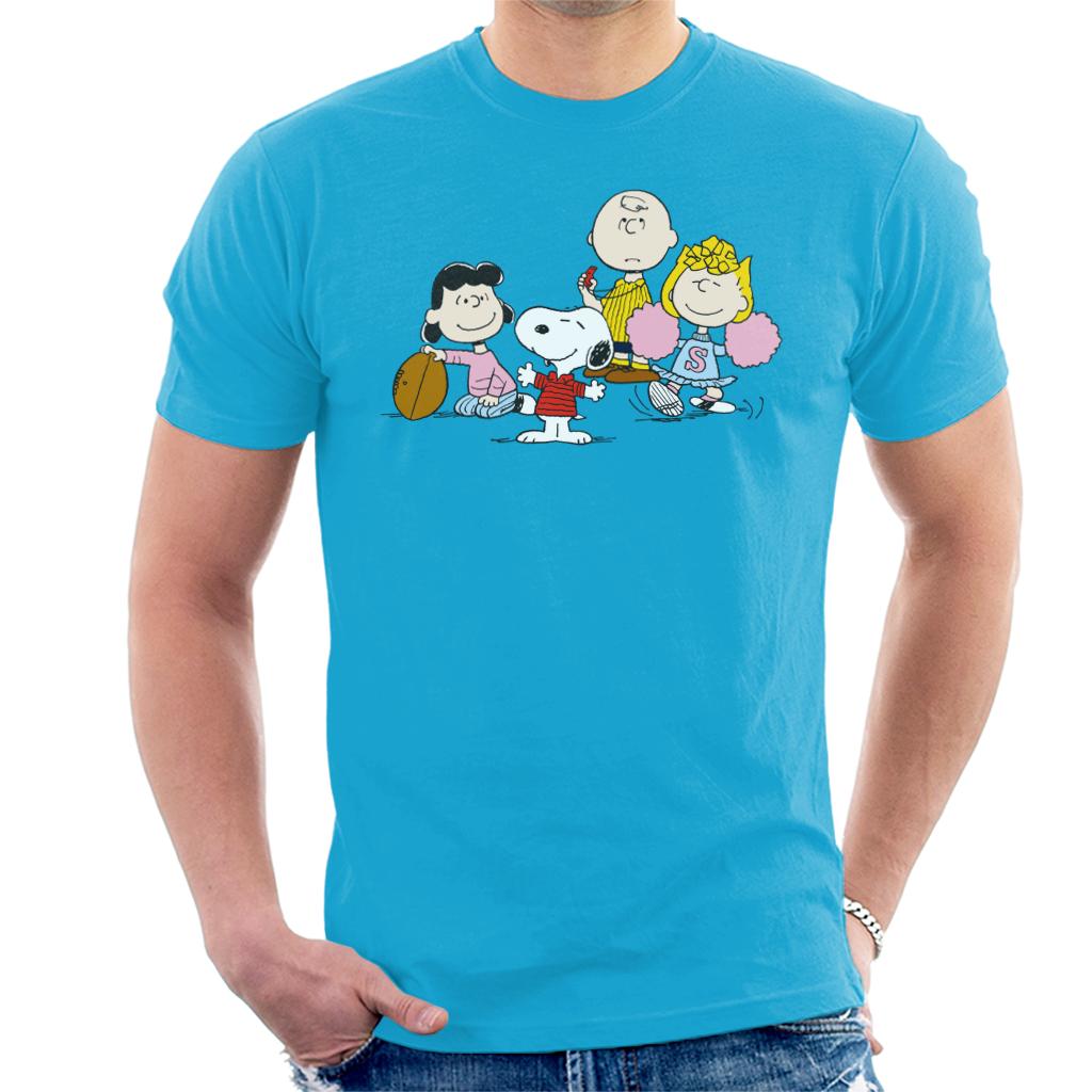 Peanuts NFL Cheer Men's T-Shirt-ALL + EVERY