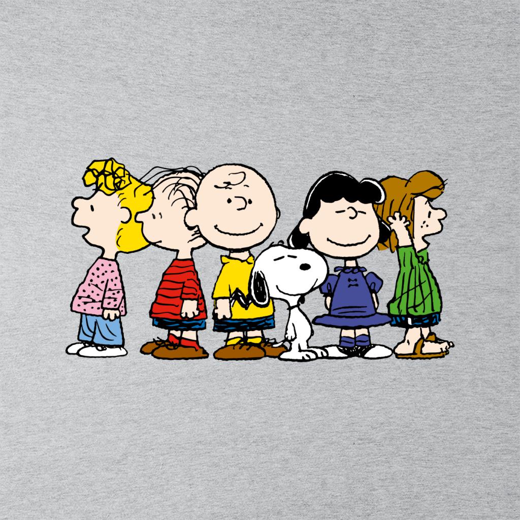 Peanuts Group Smiles Women's T-Shirt-ALL + EVERY