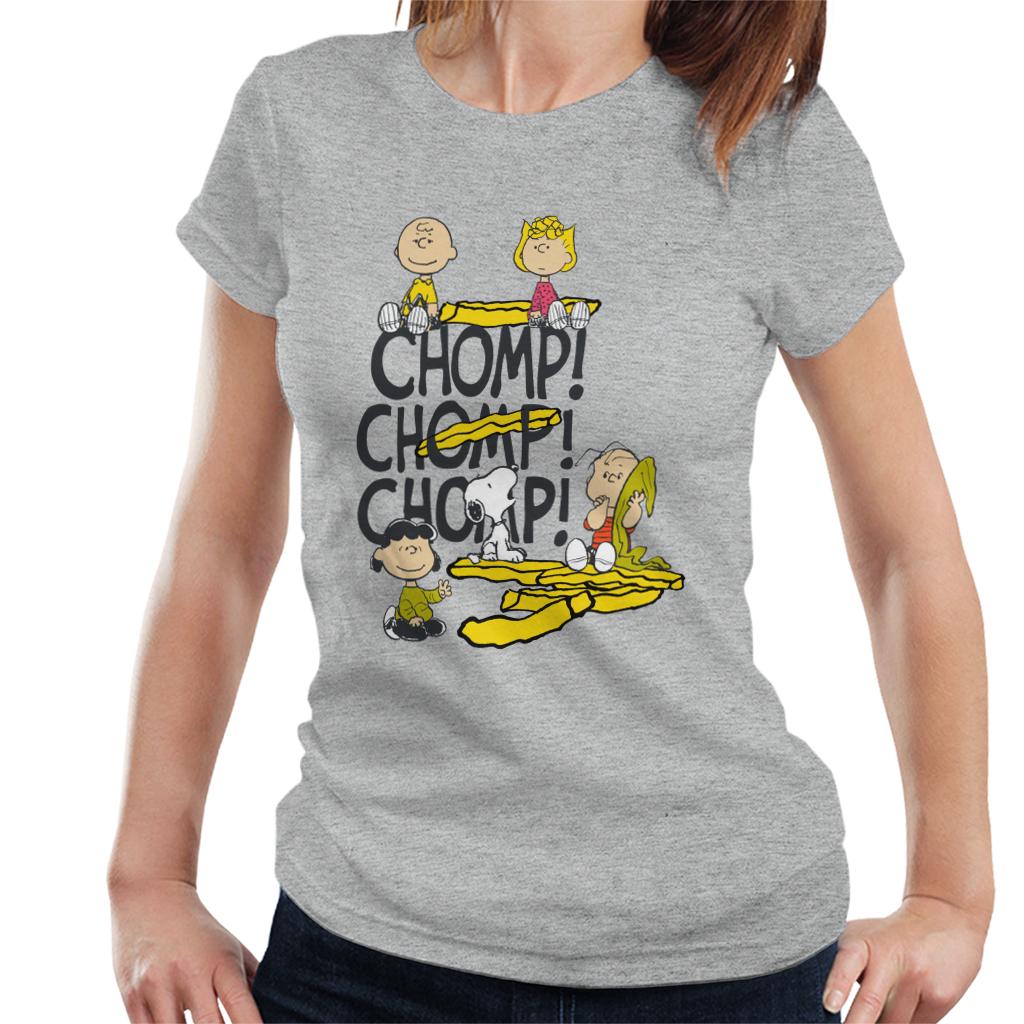 Peanuts Chomp Women's T-Shirt-ALL + EVERY