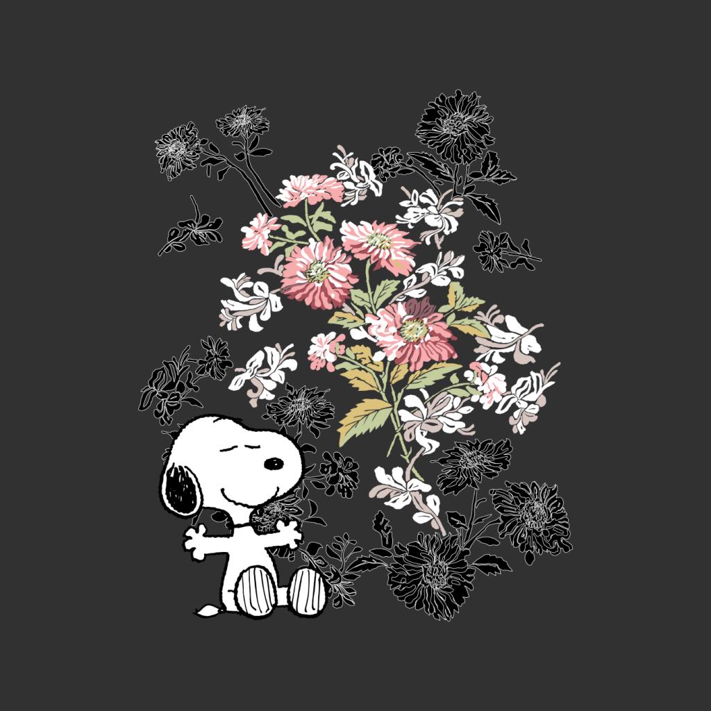 Peanuts Snoopy Flowers Men's T-Shirt-ALL + EVERY