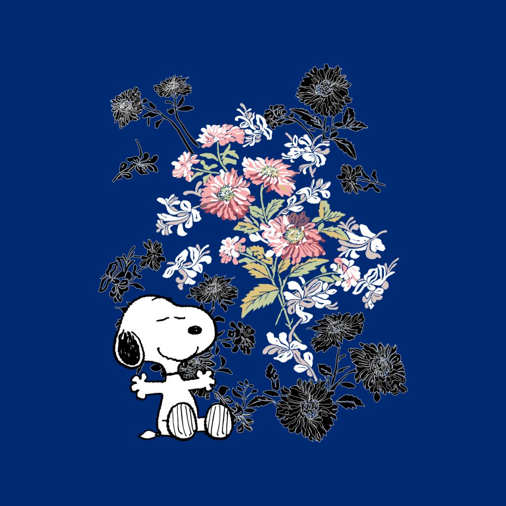 Peanuts Snoopy Flowers Women's T-Shirt-ALL + EVERY