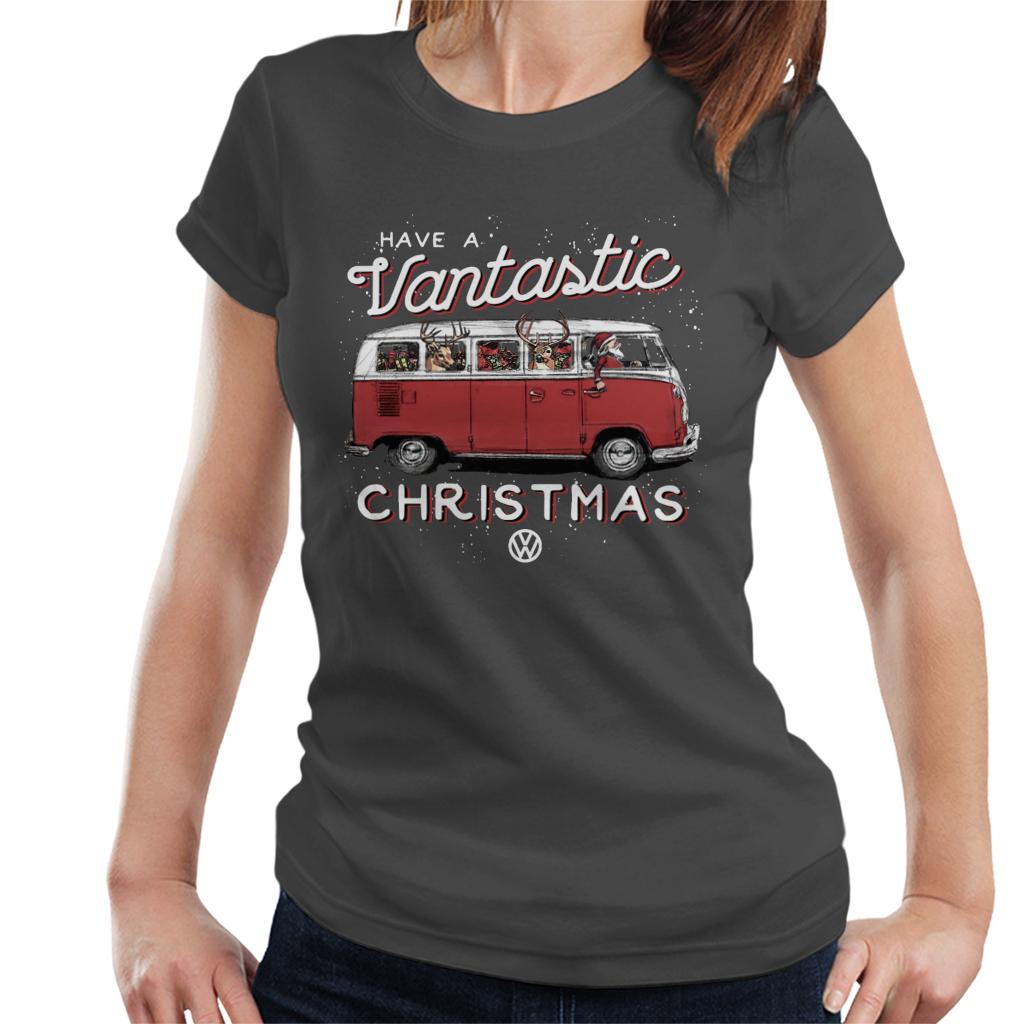 Volkswagen Have A Vantastic Christmas Camper Women's T-Shirt-ALL + EVERY