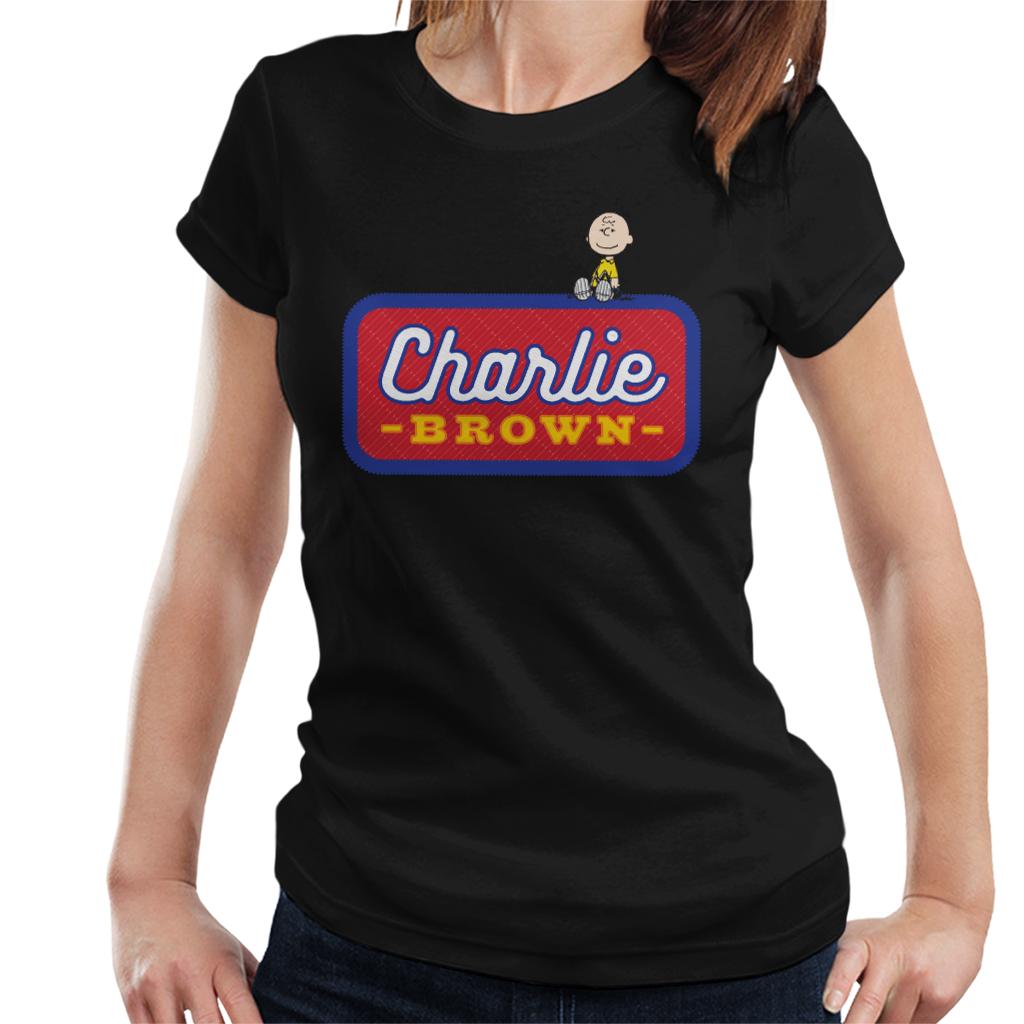 Peanuts-Charlie-Brown-Badge-Womens-T-Shirt