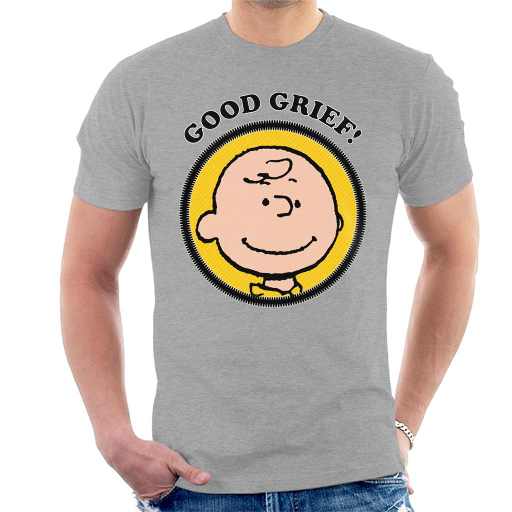 Peanuts Charlie Brown Good Grief Men's T-Shirt-ALL + EVERY