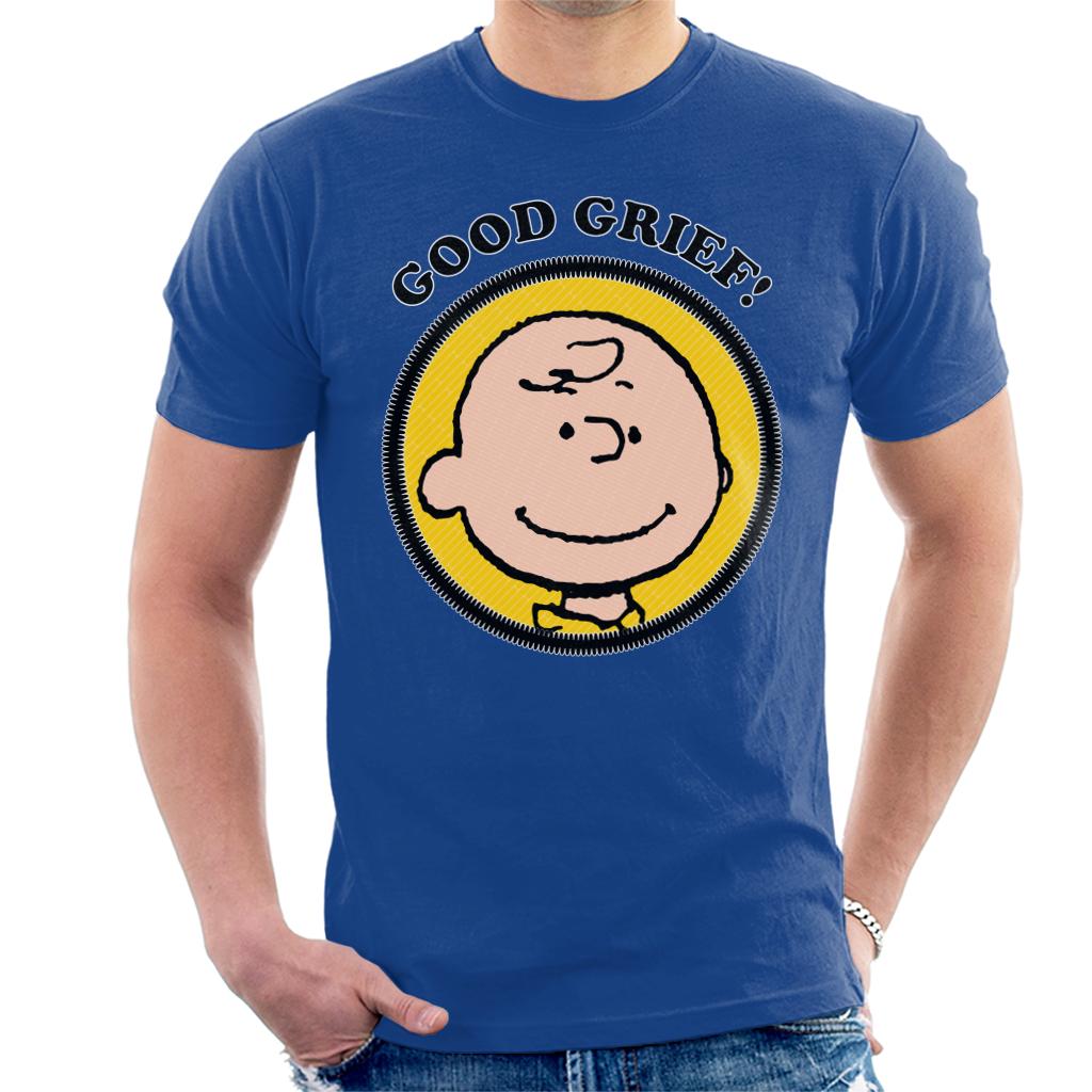 Peanuts Charlie Brown Good Grief Men's T-Shirt-ALL + EVERY