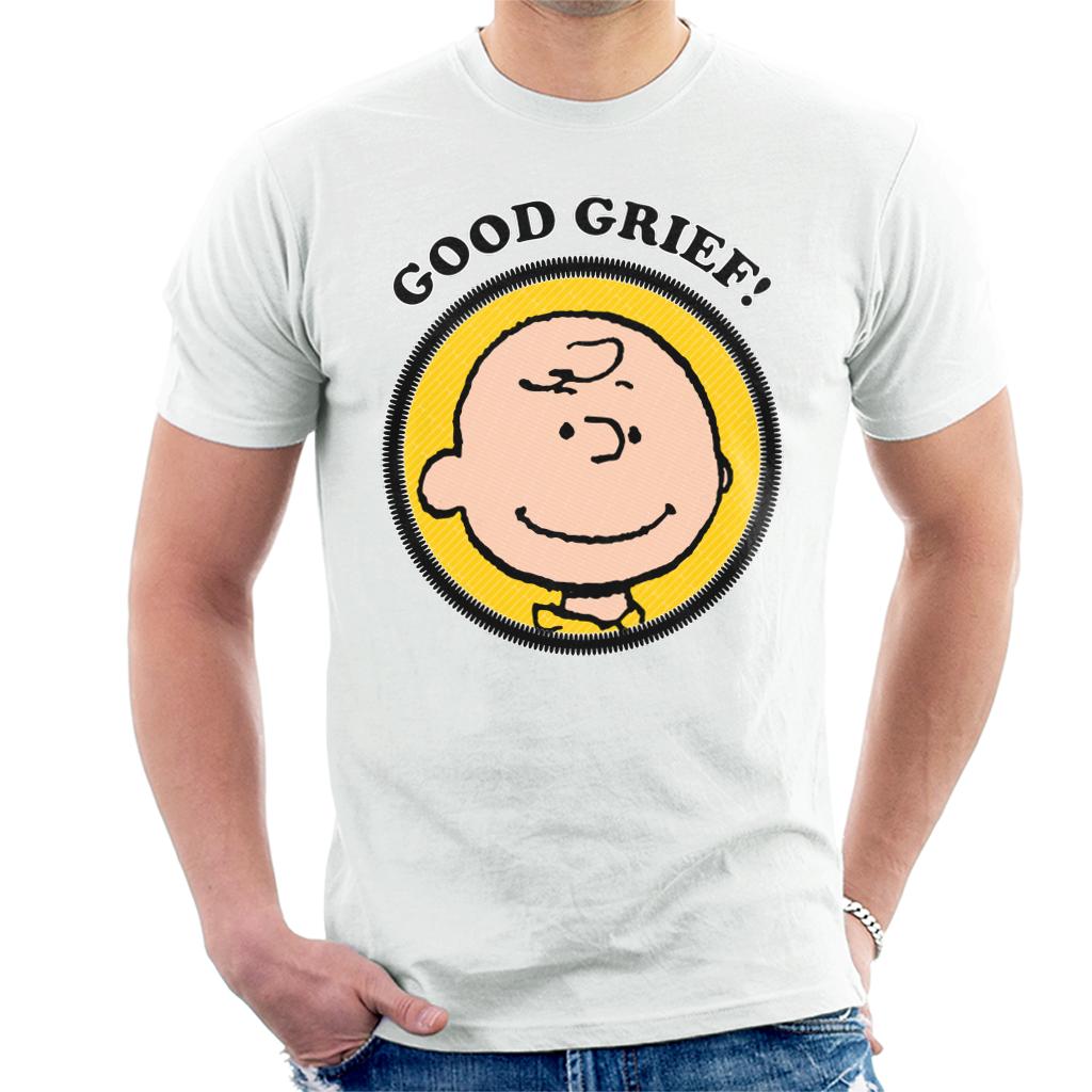 Peanuts Charlie Brown Good Grief Men's T-Shirt-ALL + EVERY