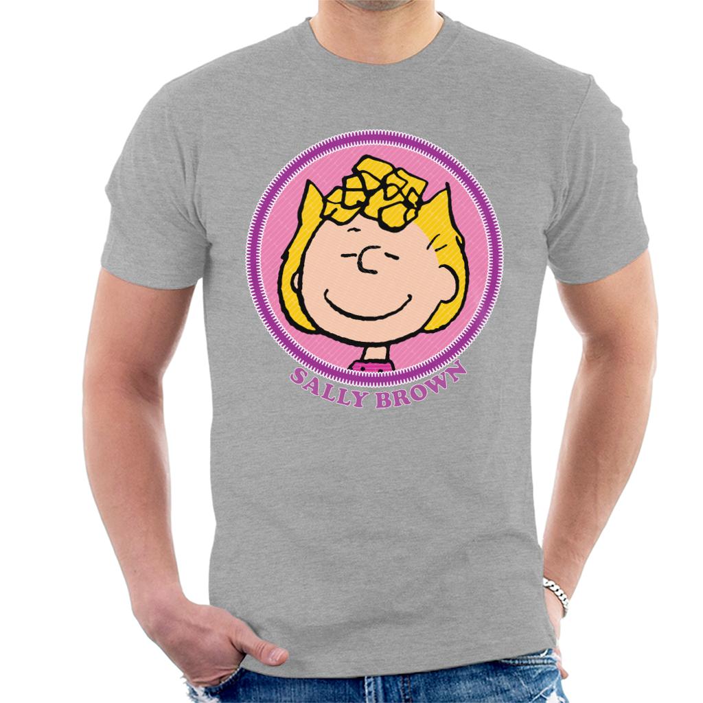 Peanuts Sally Brown Badge Men's T-Shirt-ALL + EVERY