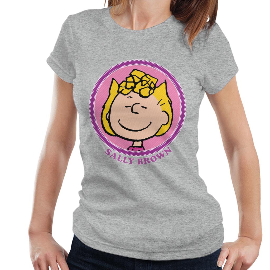 Peanuts Sally Brown Badge Women's T-Shirt-ALL + EVERY
