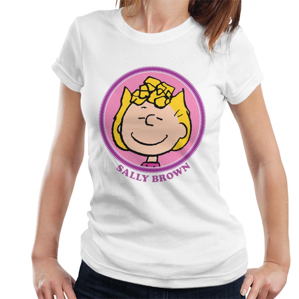Peanuts Sally Brown Badge Women's T-Shirt-ALL + EVERY