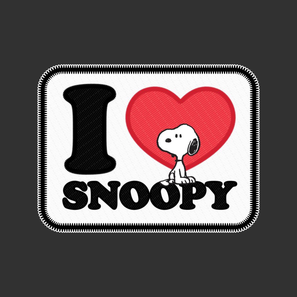 Peanuts I Love Snoopy Badge Women's T-Shirt-ALL + EVERY