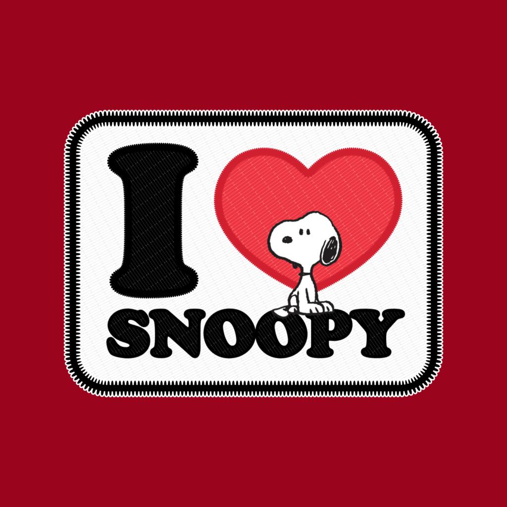 Peanuts I Love Snoopy Badge Women's T-Shirt-ALL + EVERY