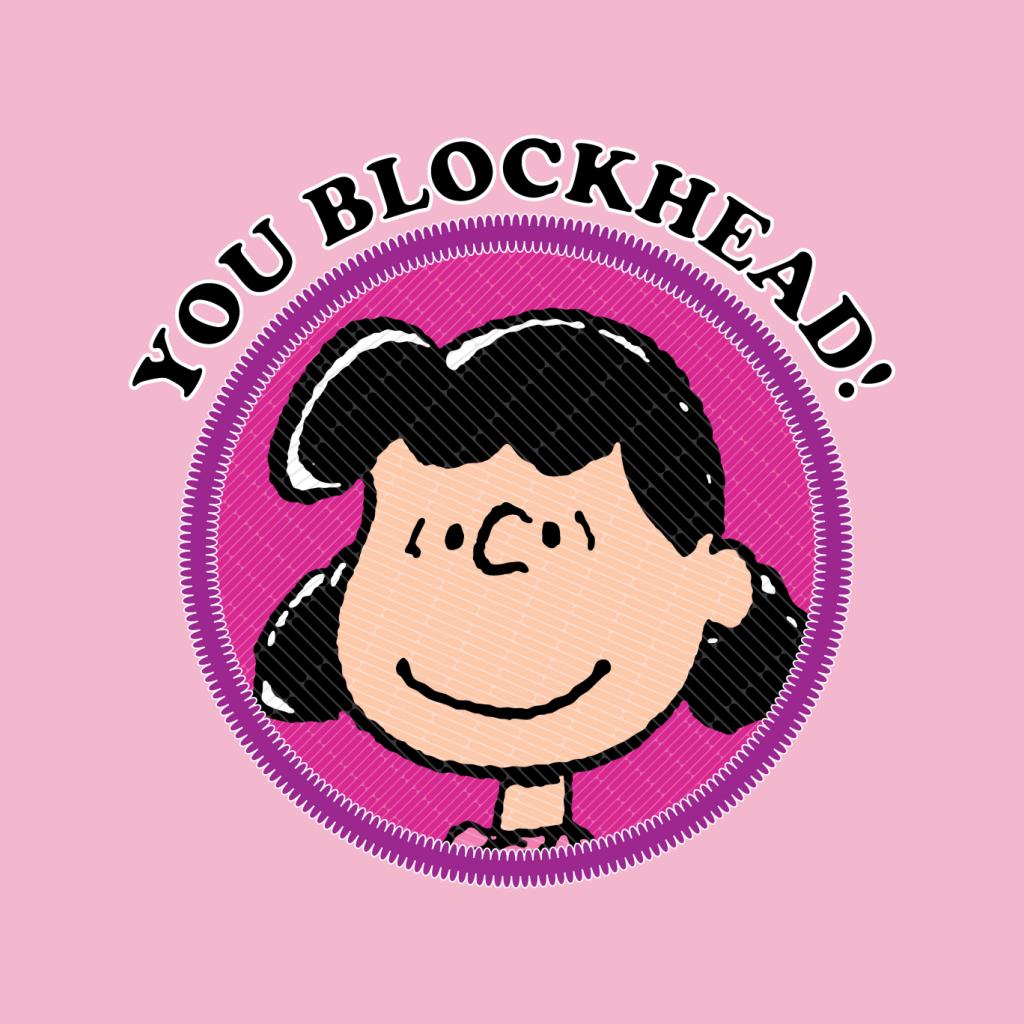 Peanuts You Blockhead Lucy Badge Women's T-Shirt-ALL + EVERY