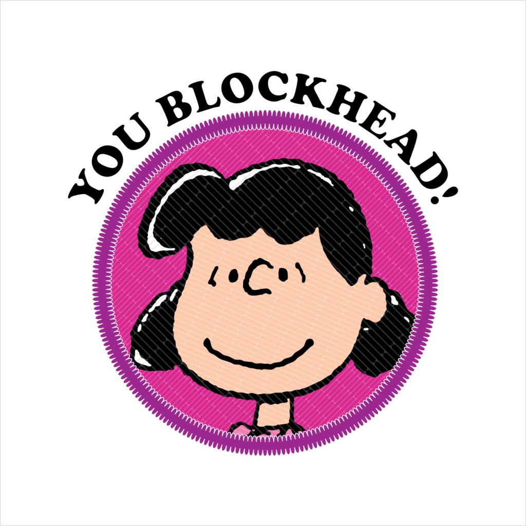 Peanuts You Blockhead Lucy Badge Women's T-Shirt-ALL + EVERY