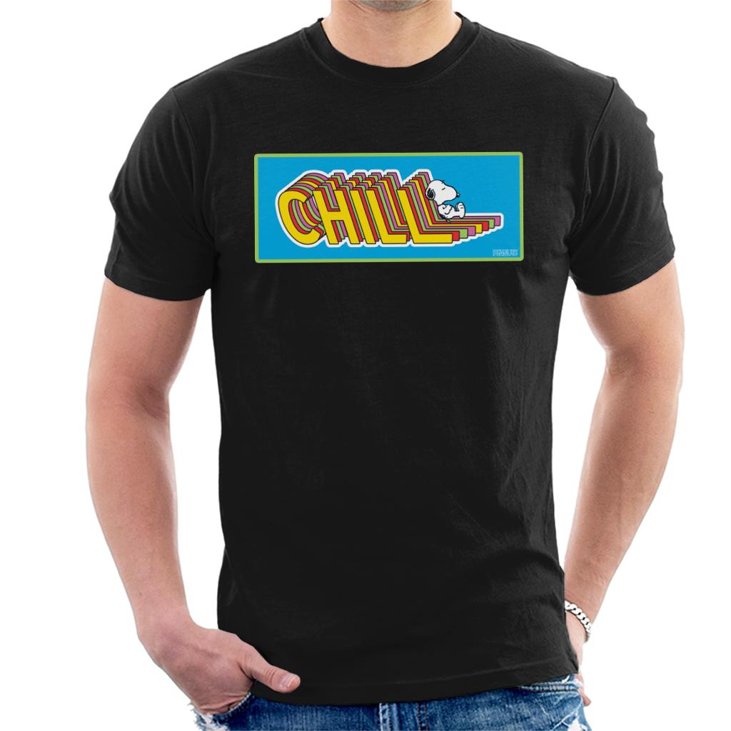 Peanuts-Snoopy-Chill-Mens-T-Shirt