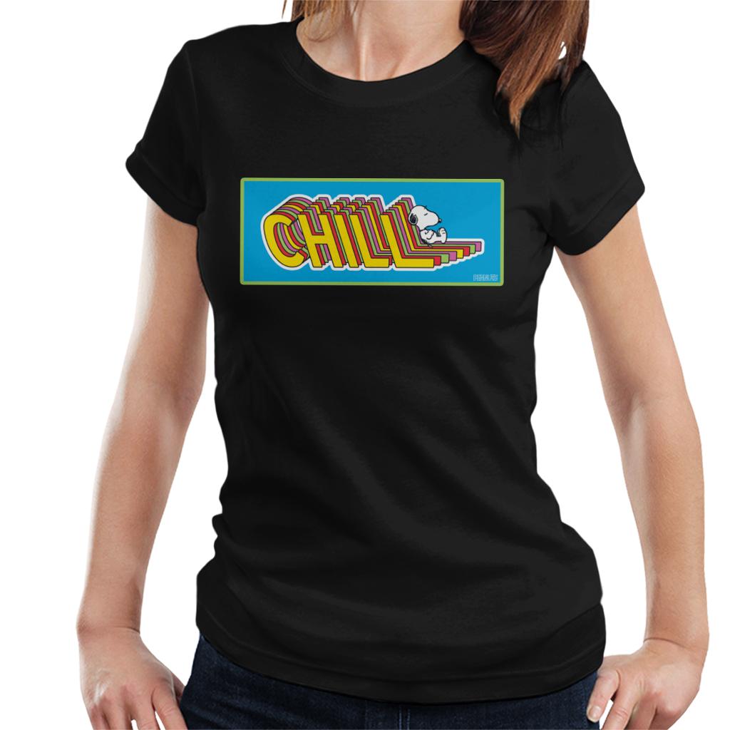 Peanuts-Snoopy-Chill-Womens-T-Shirt