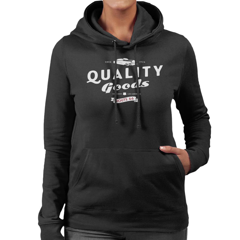 Route-66-Quality-Goods-Womens-Hooded-Sweatshirt