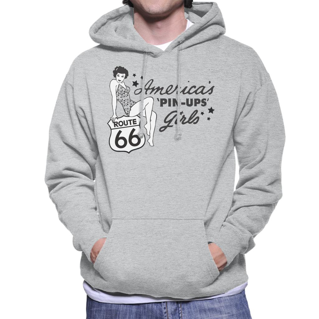 Route-66-Americas-Pin-Ups-Mens-Hooded-Sweatshirt