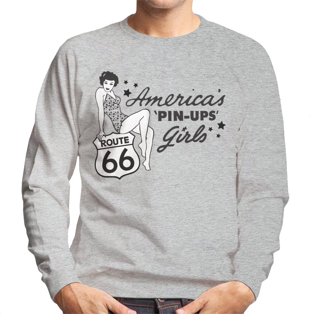 Route-66-Americas-Pin-Ups-Mens-Sweatshirt