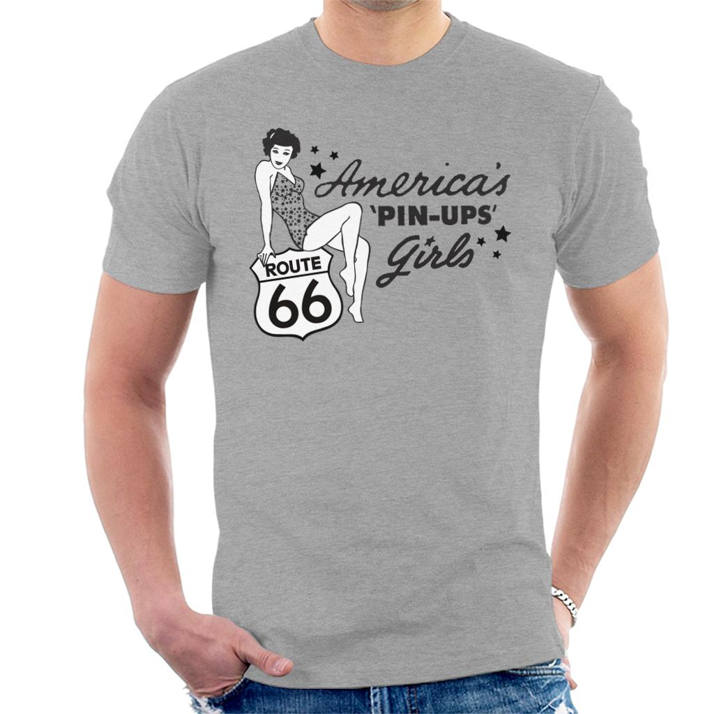 Route-66-Americas-Pin-Ups-Mens-T-Shirt