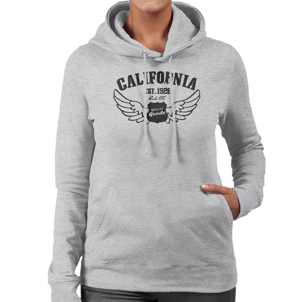 Route-66-California-1926-Womens-Hooded-Sweatshirt