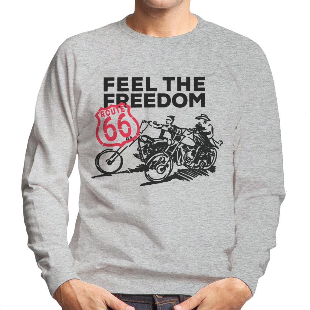 Route-66-Feel-The-Freedom-Mens-Sweatshirt