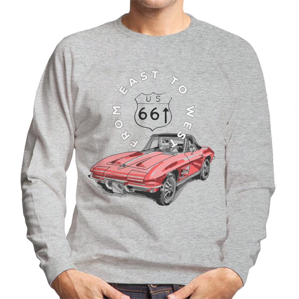 Route-66-From-East-To-West-Car-Mens-Sweatshirt