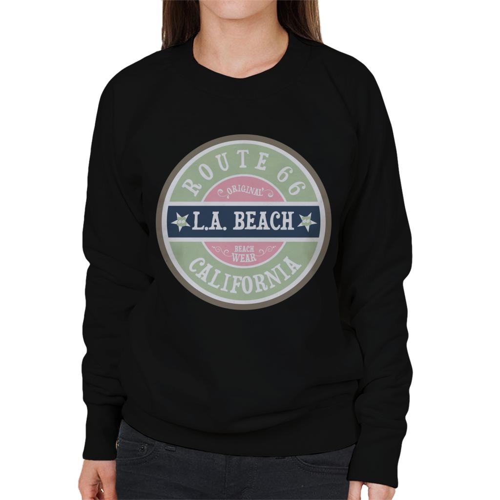 Route-66-Original-LA-Beach-Wear-Womens-Sweatshirt