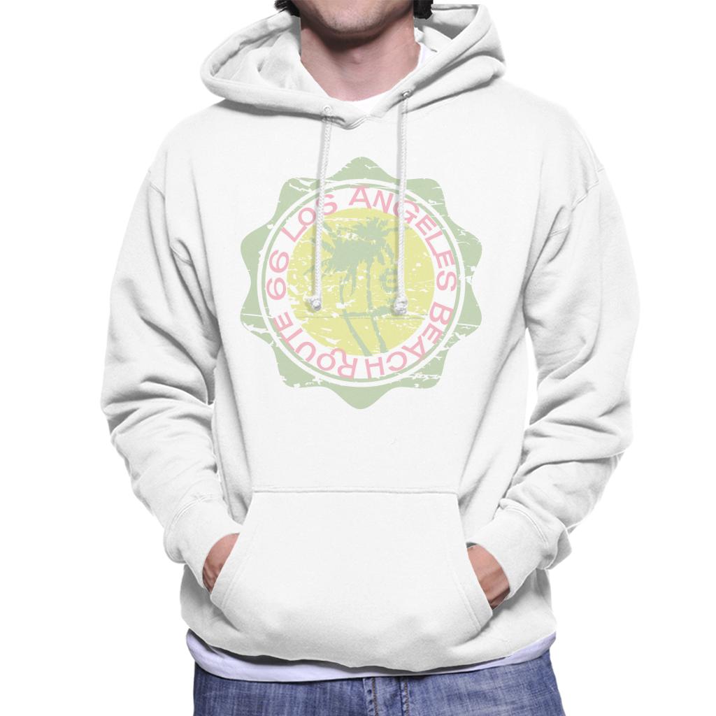 Route 66 Original Light Beach Wear Men's Hooded Sweatshirt-ALL + EVERY