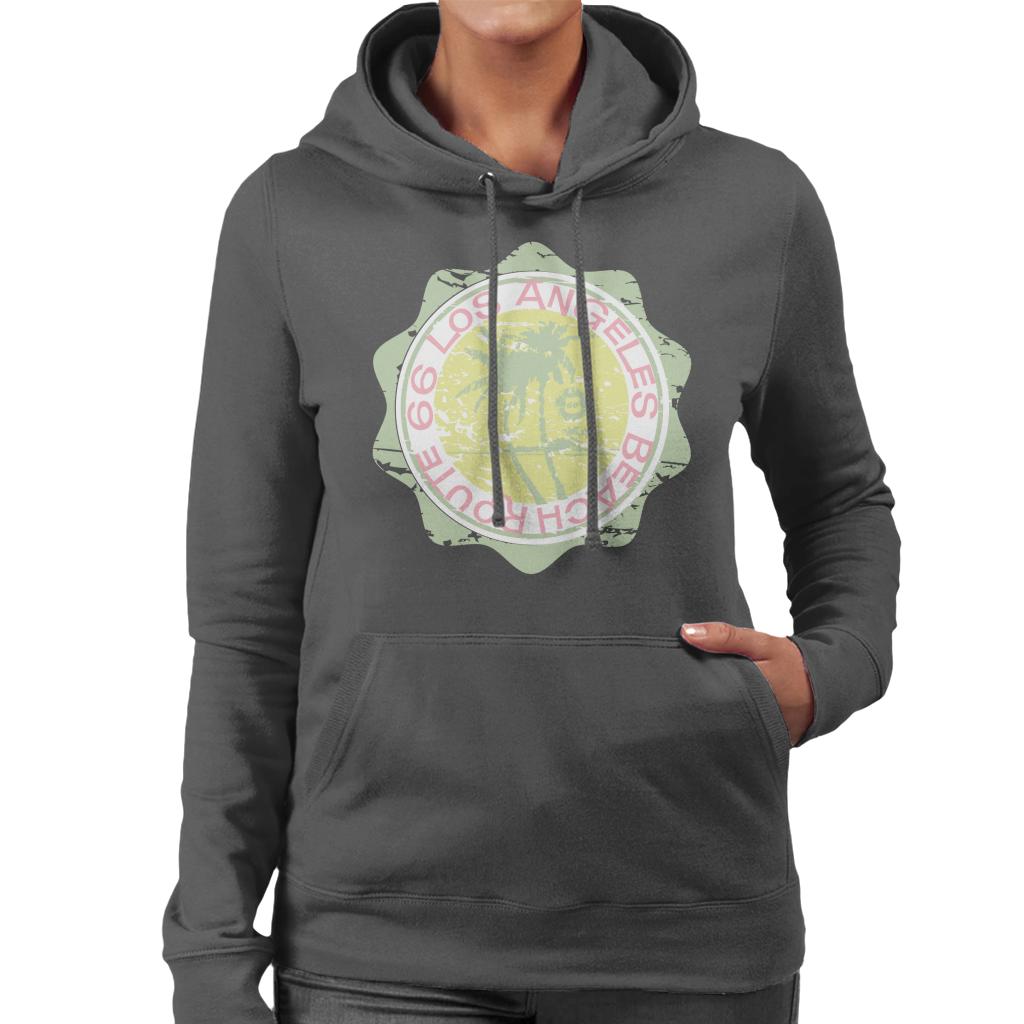 Route 66 Original Light Beach Wear Women's Hooded Sweatshirt-ALL + EVERY