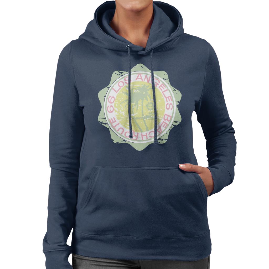 Route 66 Original Light Beach Wear Women's Hooded Sweatshirt-ALL + EVERY