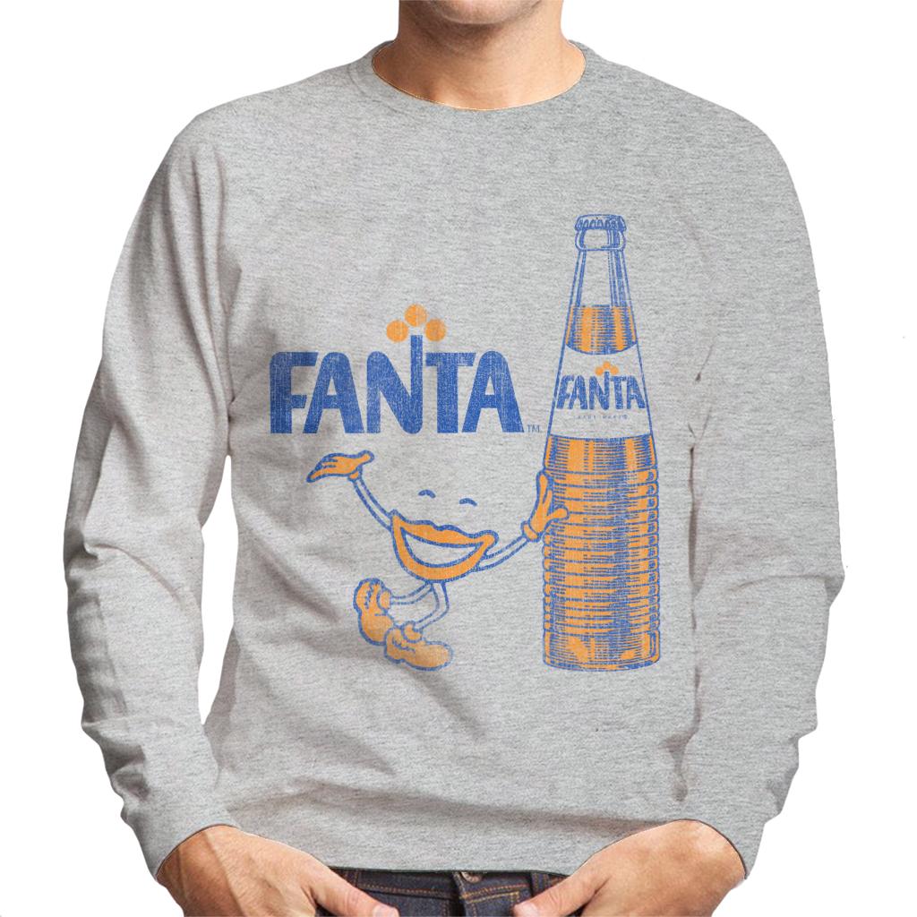 Fanta 1970s Retro Bottle Men's Sweatshirt-ALL + EVERY