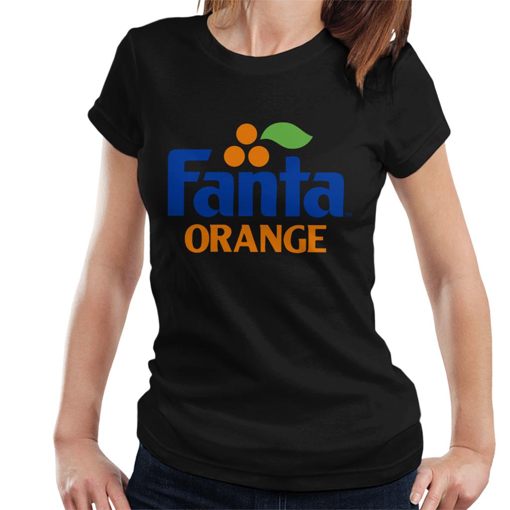 Fanta-Orange-1980s-Retro-Logo-Womens-T-Shirt