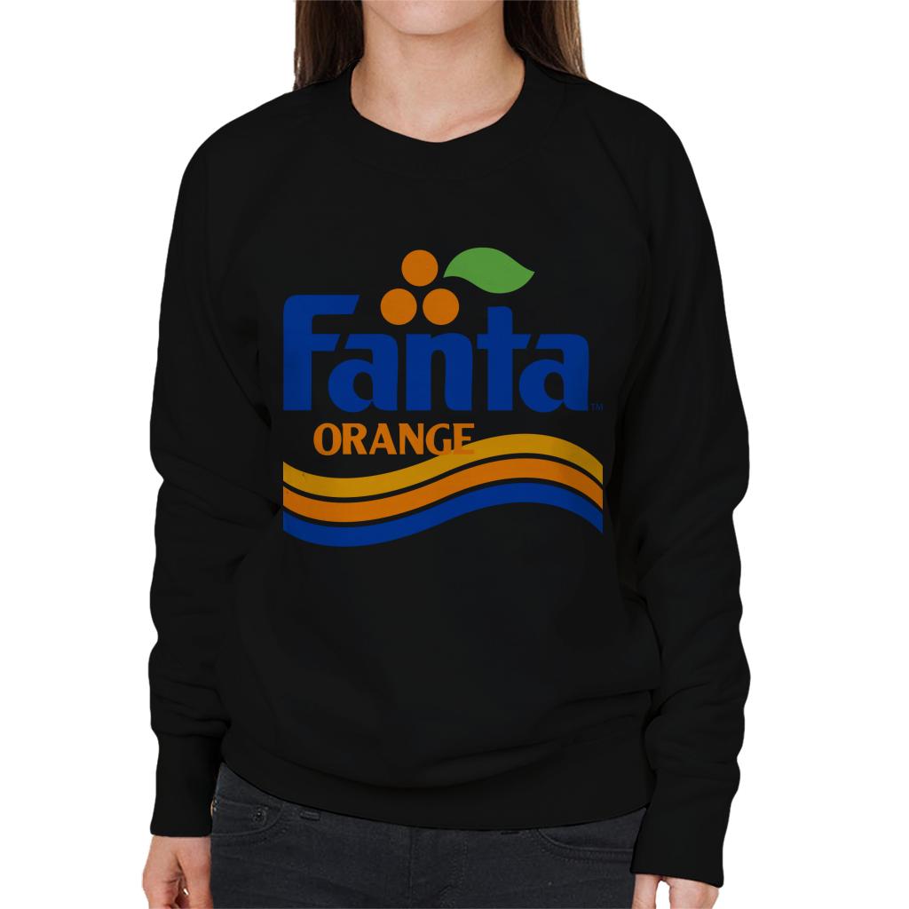 Fanta-Orange-1980s-Retro-Wave-Logo-Womens-Sweatshirt