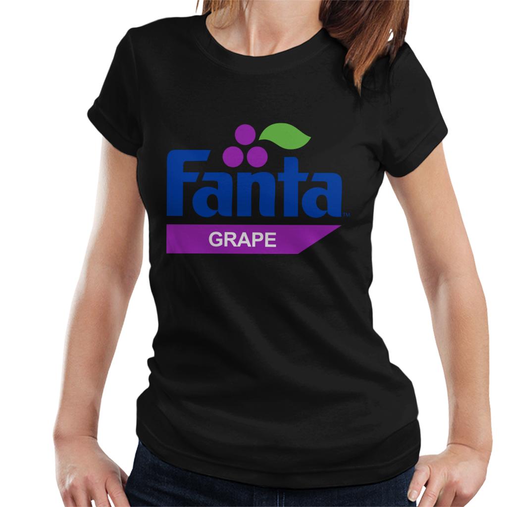 Fanta-Grape-Retro-1980s-Logo-Womens-T-Shirt