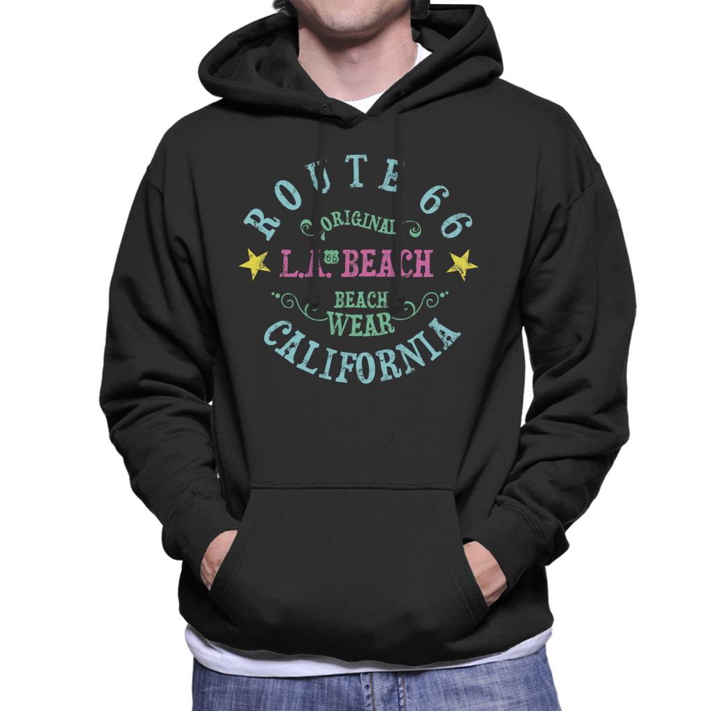 Route-66-LA-Beach-Wear-Mens-Hooded-Sweatshirt