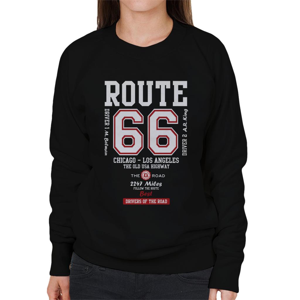 Route-66-The-Old-USA-Highway-Womens-Sweatshirt